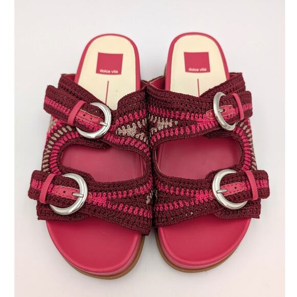 Dolce Vita Ralli Women's Wedge Knit Sandals Double Strap Slide Size US9M EU40 - Picture 9 of 12